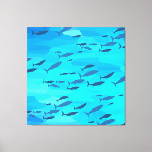 Impressão Em Tela Peixes coloridos