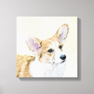 Impressão Em Tela Pembroke Welsh Corgi - Pintura Original para Cacho
