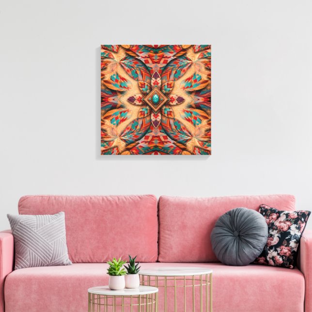Impressão Em Tela Penas Giratórias do Sudoeste (Insitu(Sala de estar))