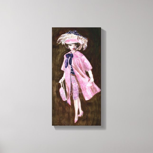 Impressão Em Tela Penas, Mauvy Silk & Suede: Moda Doll Matisse (Frente)