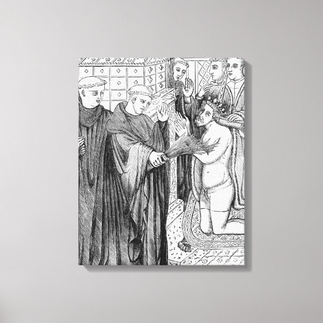 Impressão Em Tela Penitência de Henrique II (Frente)