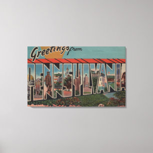 Impressão Em Tela PennsylvaniaLarge - Letra ScenesPennsylvania