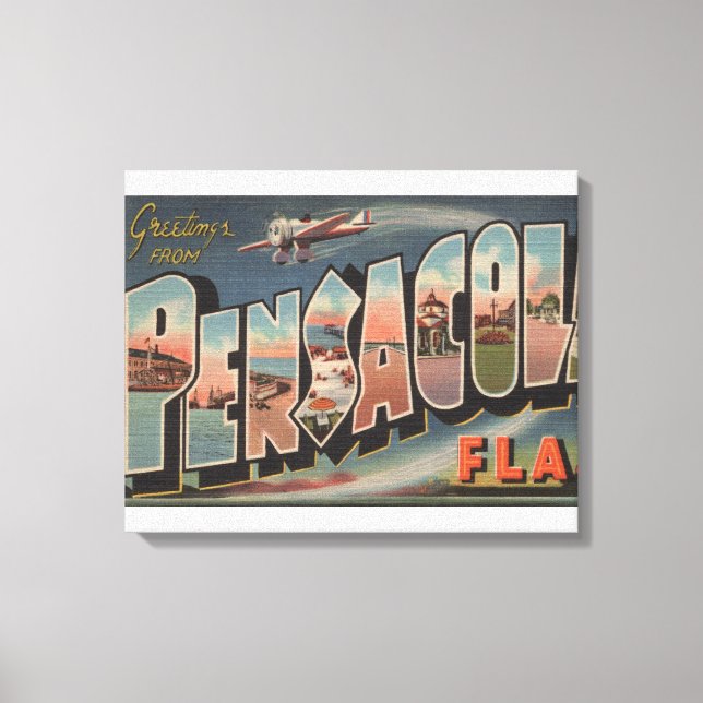 Impressão Em Tela Pensacola, Flórida (Aviões) (Frente)