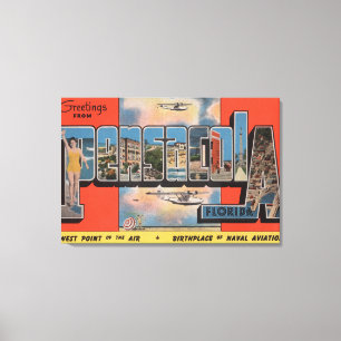 Impressão Em Tela Pensacola, Florida - grandes cenas 2 da letra