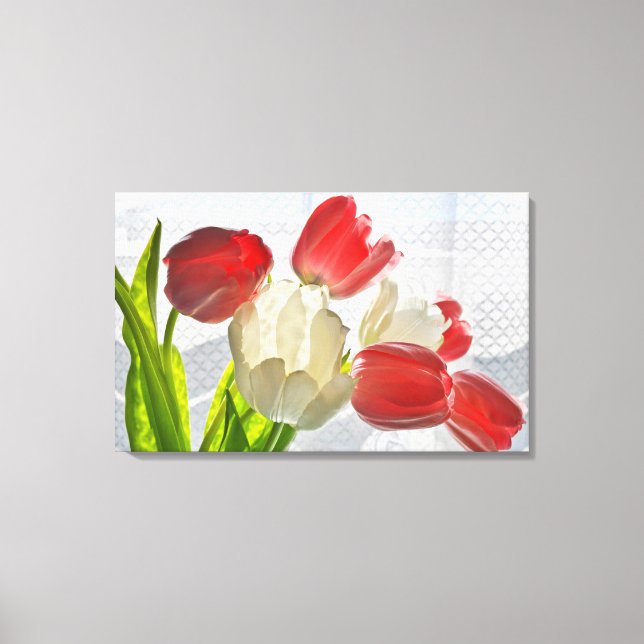 IMPRESSÃO EM TELA PENSAMENTO DE VOCÊ TULIPAS (Frente)