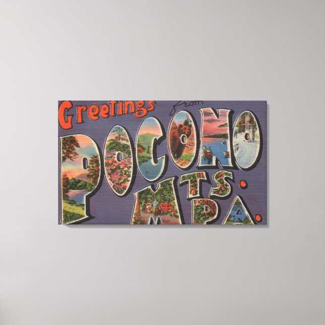 Impressão Em Tela Pensilvânia - Pocono Mountians 2 (Frente)