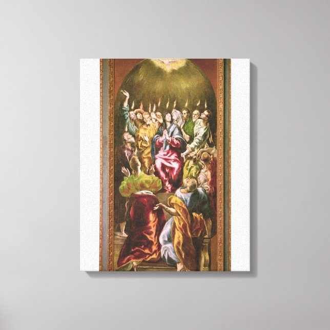 Impressão Em Tela Pentecost, c.1604-14 (Frente)