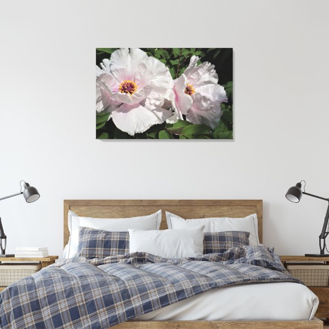 Impressão Em Tela Peônias de árvores de 36"x24" (Insitu(Quarto))