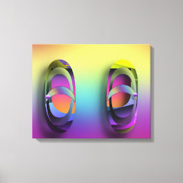 Impressão Em Tela Pequenas Sandálias