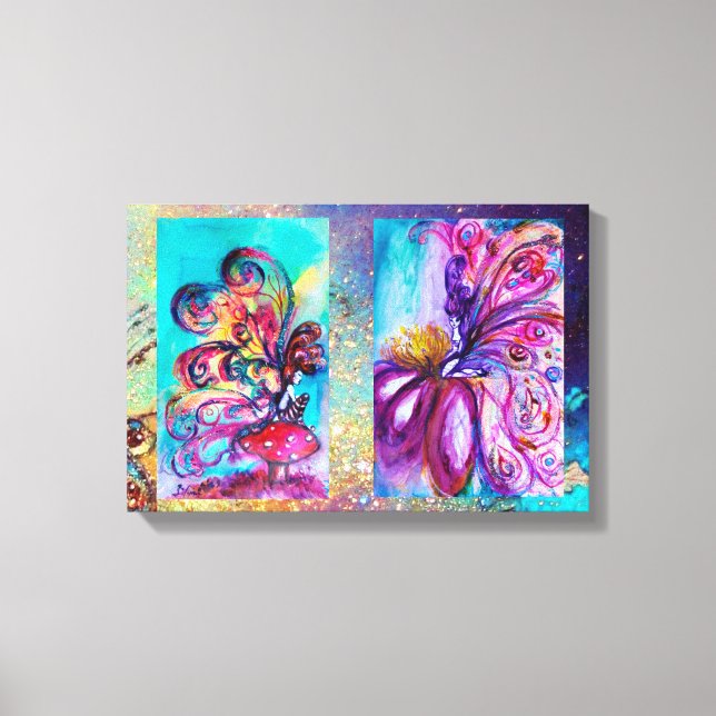 IMPRESSÃO EM TELA PEQUENO ELF E FEIRA BRANCA EM PINCO E DOURADA (Frente)