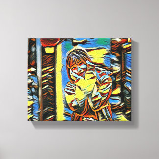 Impressão Em Tela "Pequeno Sol em Amarelo"