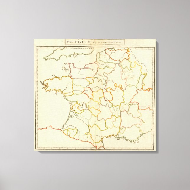 Impressão Em Tela Pequenos rios Franceses (Frente)