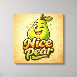 Impressão Em Tela Pera Boa - Sentindo-se Frutado - Amigos da Comida