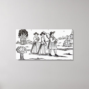 Impressão Em Tela Peregrinos que partem para o mundo novo