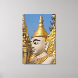 Impressão Em Tela Perfil da Estátua de Buda
