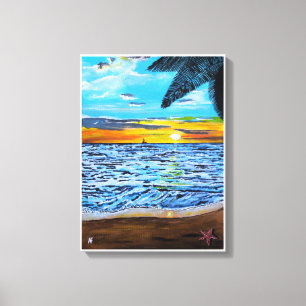Impressão Em Tela Perseguindo a Pintura do Pôr do Sol por Alfred Fox