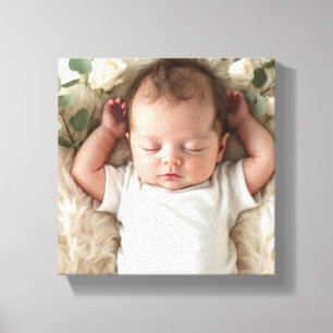 Impressão Em Tela Personalização da foto do bebê