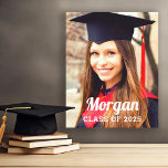 Impressão Em Tela Personalizada Classe de Foto para Graduação 2023<br><div class="desc">A design de canvas de artes de graduação moderna e na moda apresenta uma foto do seu formando com nome simples e texto de classe que pode ser personalizado para o seu formando. Um belo sotaque para a festa de formatura,  e uma manutenção especial para exibir em sua casa.</div>