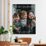 Impressão Em Tela Personalizado Amo-Te Vovó Fotografia Script<br><div class="desc">Personalizado Amo-te Vovó Foto com Canvas de Tipografia de Script (todo o texto pode ser personalizado)</div>