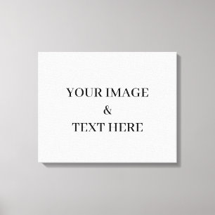 Impressão Em Tela Personalizado com Sua Própria Foto & Texto Aqui