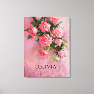 Impressão Em Tela Personalizado Um Sonho em Sombras de Rosa