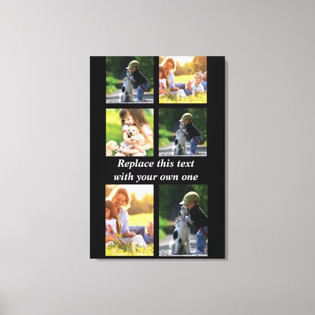 Impressão Em Tela Personalizar colagem de fotos e texto Case-Mate iP (Frente)