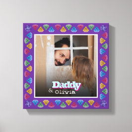 Impressão Em Tela Personalizar Saída de Fotografia do Papa e Me - Pe