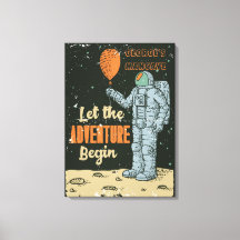 Personalize Astronaut Deixe a Aventura Começar Cav