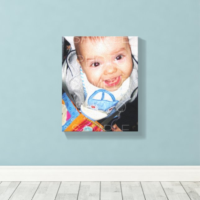 Impressão Em Tela Personalize-o com sua foto personalizada (Insitu(piso de madeira))