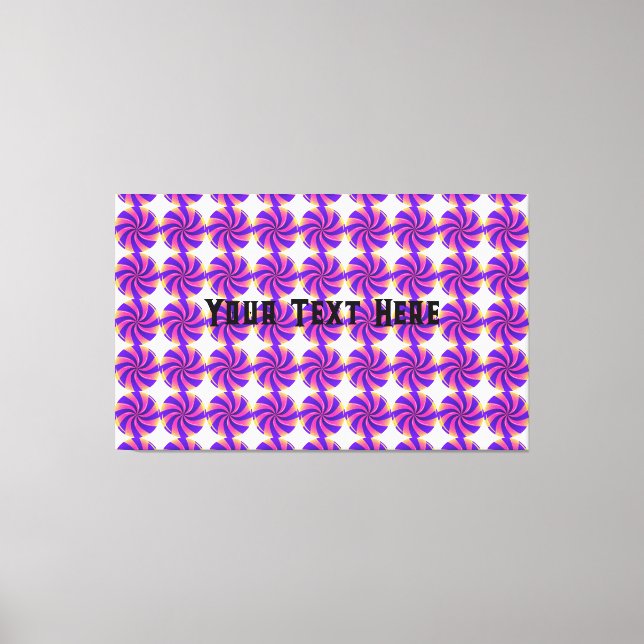 Impressão Em Tela Personalize seu texto aqui Texto com imagem doce a (Frente)