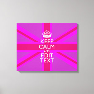Impressão Em Tela Personalize seu texto Manter Calmo Editar na União