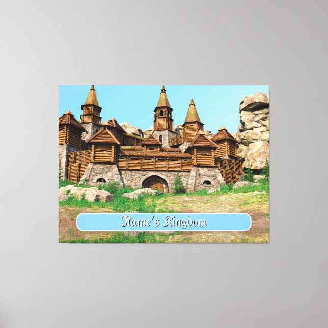 Impressão Em Tela Personalized Castle for Kids (Frente)