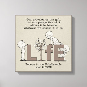 Impressão Em Tela Perspectiva da Vida