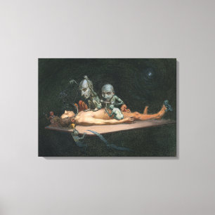 Impressão Em Tela Perto da morte, vendo espíritos Mau demônicos