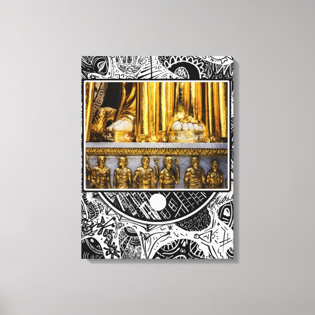 Impressão Em Tela Pés de Dourado (Frente)