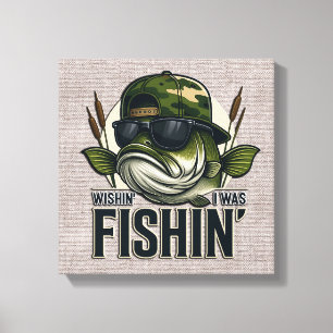 Impressão Em Tela Pesca de Robalo Engraçada