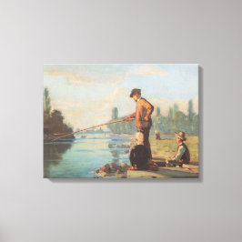Impressão Em Tela Pescador (Pesca Ao Ar Livre) (Angling) (Rio)