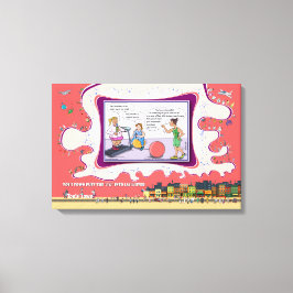 Impressão Em Tela Peso e Veja | Lógica Seca Humor 24x16