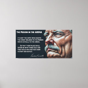 Impressão Em Tela Pessoa de Roosevelt, ursinho, no discurso ARENA de