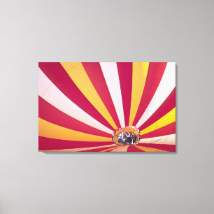 Impressão Em Tela Pessoas enchendo um balão de ar quente, Fort Colli