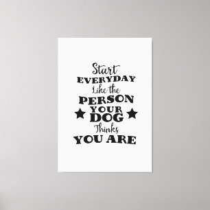 Impressão Em Tela Pet Dog Engraçado