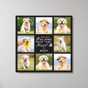 Impressão Em Tela Pet Memorial Gift Personalizado Pet Perde Foto