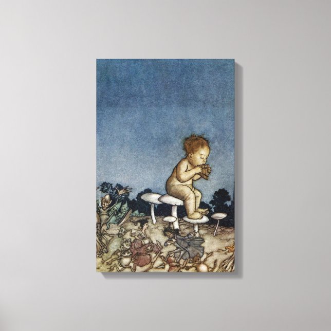 Impressão Em Tela Peter Tocou Sua Flauta (Frente)