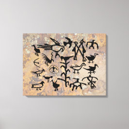 Impressão Em Tela Petrogliceróis de Aves do Rio Grande