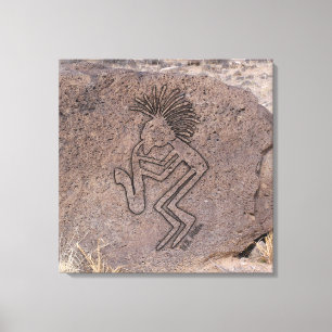 Impressão Em Tela Petroglyph do jogador de saxofone
