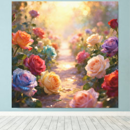 Impressão Em Tela Pfad der Rosen