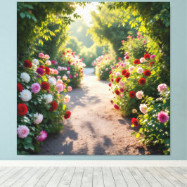 Impressão Em Tela Pfad der Rosen