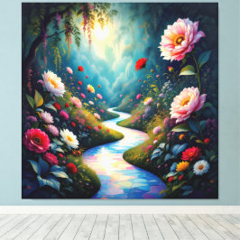 Impressão Em Tela Pfad der Rosen