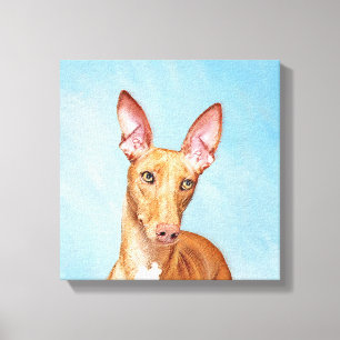 Impressão Em Tela Pharaoh Hound Painting - Arte Cachorra Original