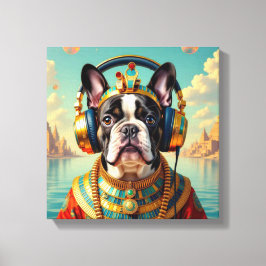 IMPRESSÃO EM TELA PHARAOH TUT-FRENCH BULLDOG 2